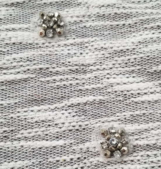 Maison Jules embellished top long sleeves XS - Picture 2 of 7